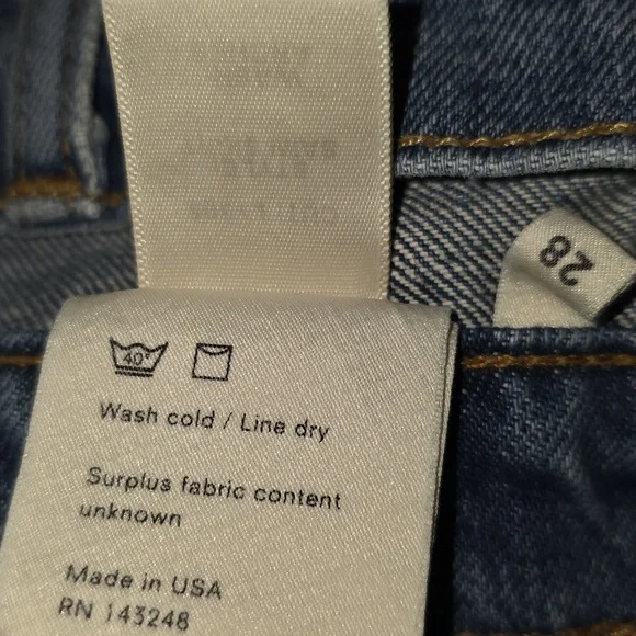 Reformation Distressed Denim Sami Festival Mini Skirt - Picture 6 of 7